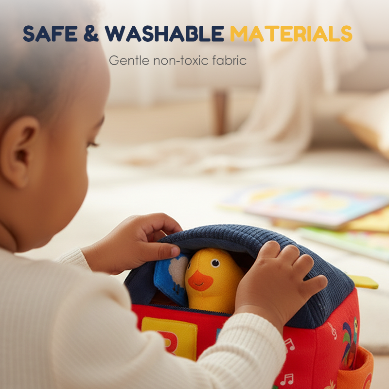 Interactive Plush Farm House Toy Set for Kids