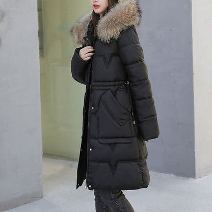 ⏳Limited-time 50% off⏰Women's Windproof Quilted Long Winter Coat🧥