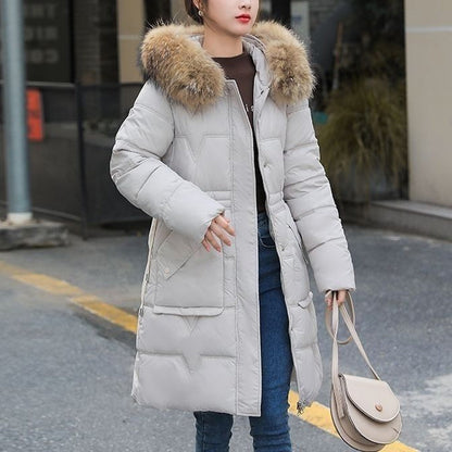 ⏳Limited-time 50% off⏰Women's Windproof Quilted Long Winter Coat🧥
