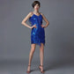 Women's Sequin Fringe Party Dress