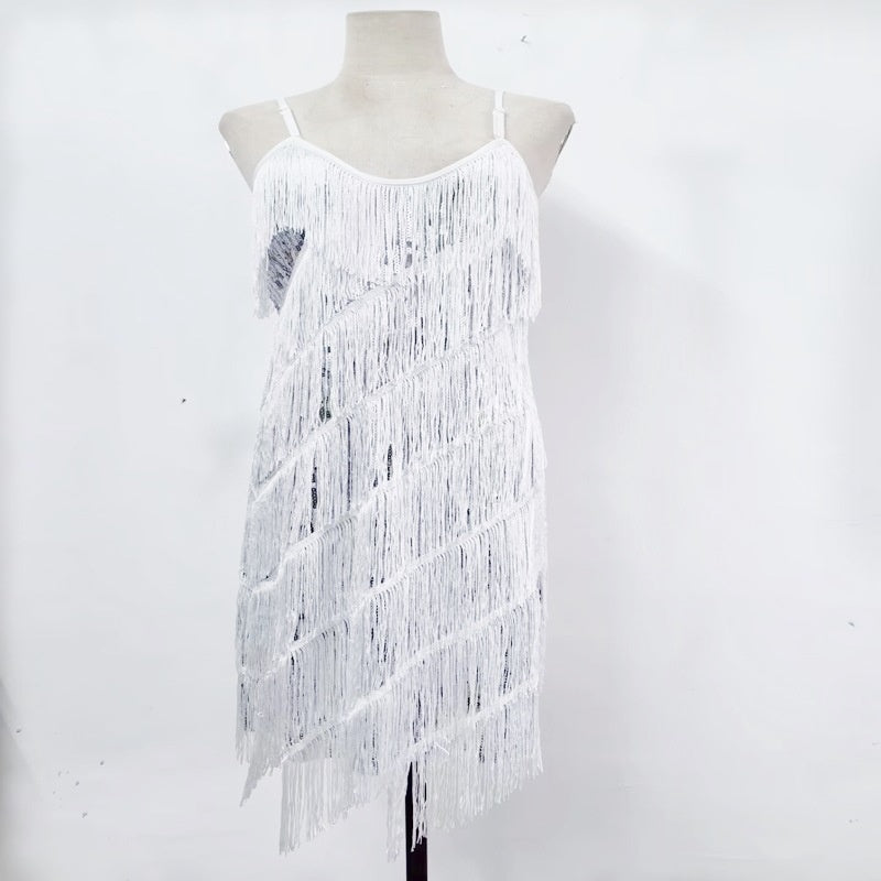 Women's Sequin Fringe Party Dress