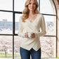 Women's Elegant Lace-Trim V-Neck Top | Elegant & Everyday