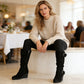 Women's Autumn Suede Wedge Boots