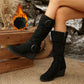 Women's Autumn Suede Wedge Boots