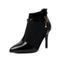 Elegant Pointed-Toe Stiletto Ankle Boots