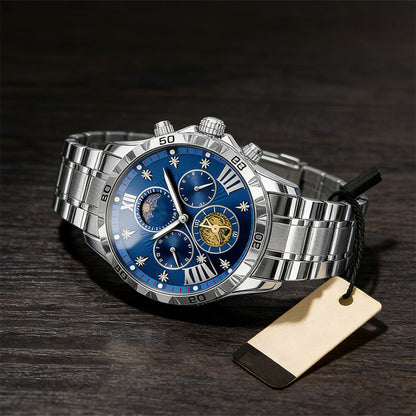 📢Best Christmas Gift 50% OFF !!🎁Men's Luminous Waterproof Flywheel Quartz Watch