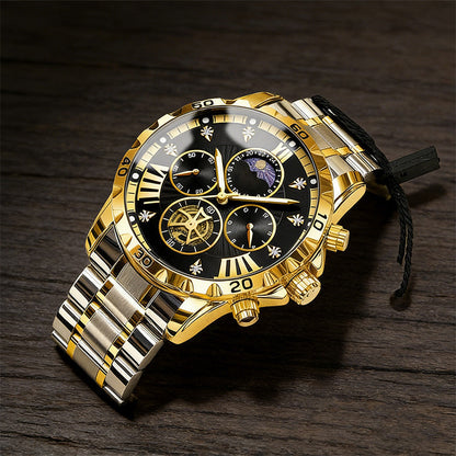 📢Best Christmas Gift 50% OFF !!🎁Men's Luminous Waterproof Flywheel Quartz Watch