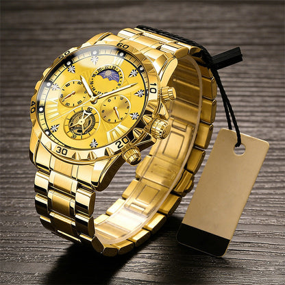 📢Best Christmas Gift 50% OFF !!🎁Men's Luminous Waterproof Flywheel Quartz Watch