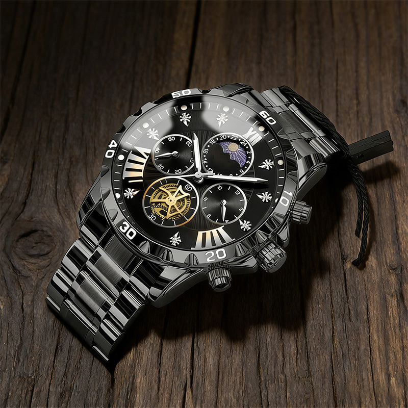 📢Best Christmas Gift 50% OFF !!🎁Men's Luminous Waterproof Flywheel Quartz Watch