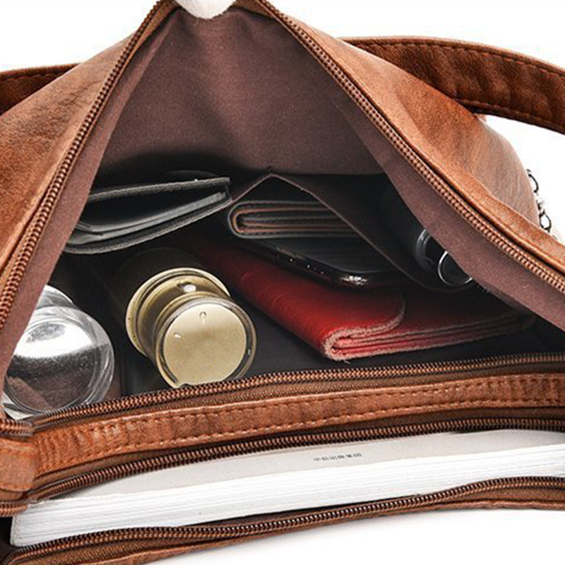 Convertible Multi-Pocket Shoulder Bag for Women