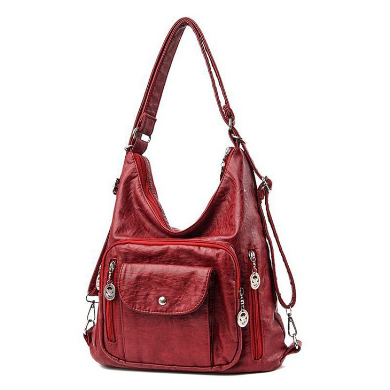 Convertible Multi-Pocket Shoulder Bag for Women