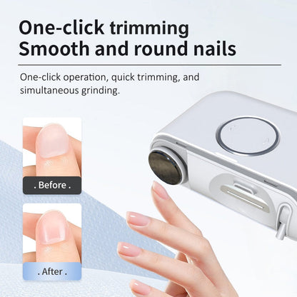 2-in-1 Rechargeable Electric Nail Clipper & Polisher