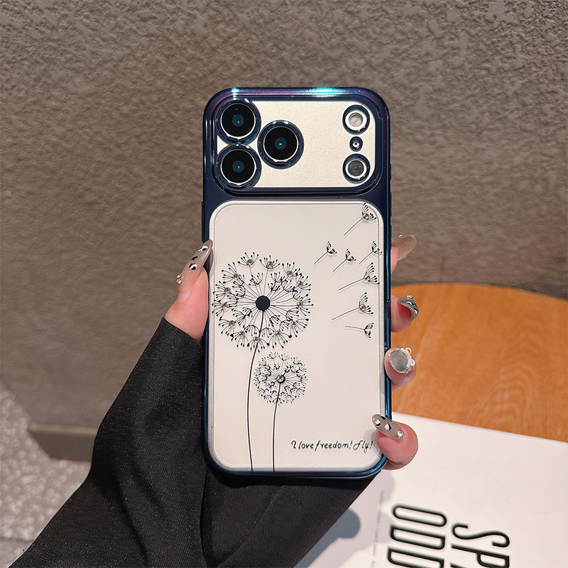 Transparent Dandelion Rhinestone iPhone Case