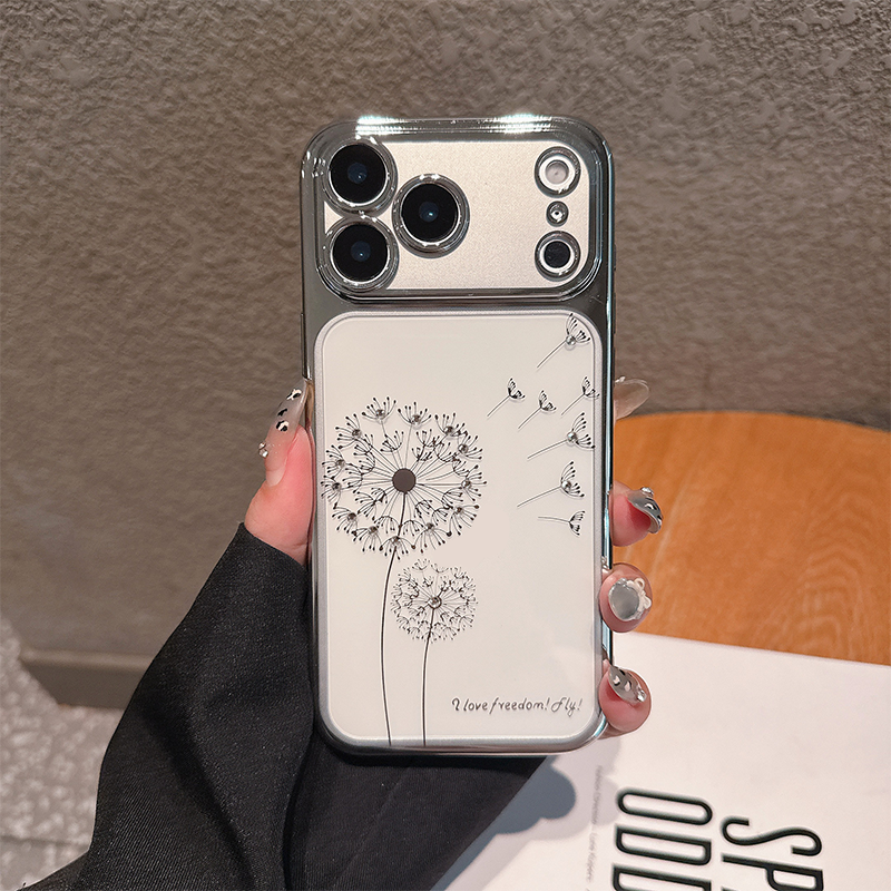 Transparent Dandelion Rhinestone iPhone Case