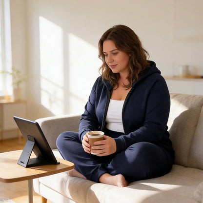 Women's Warm Lined Hooded Tracksuit Set