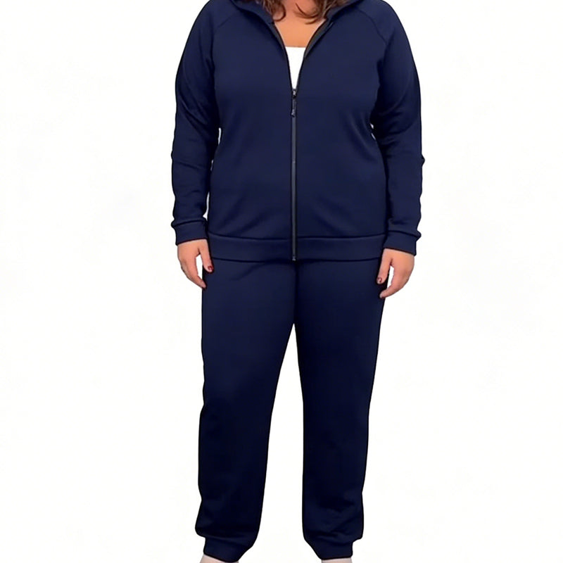 Women's Warm Lined Hooded Tracksuit Set