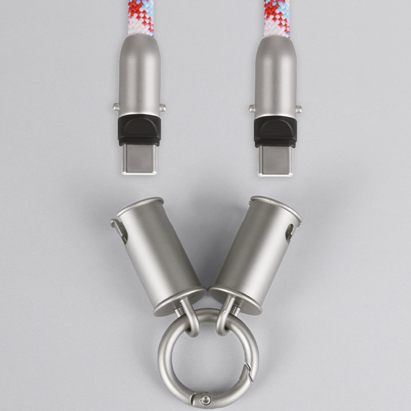 2-in-1 Phone Lanyard with Built-in Charging Cable