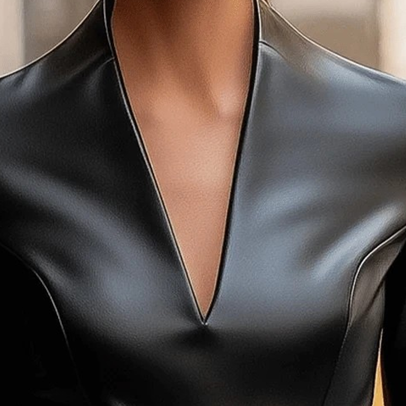 Women’s Long Sleeve V-Neck Bodycon Midi Dress