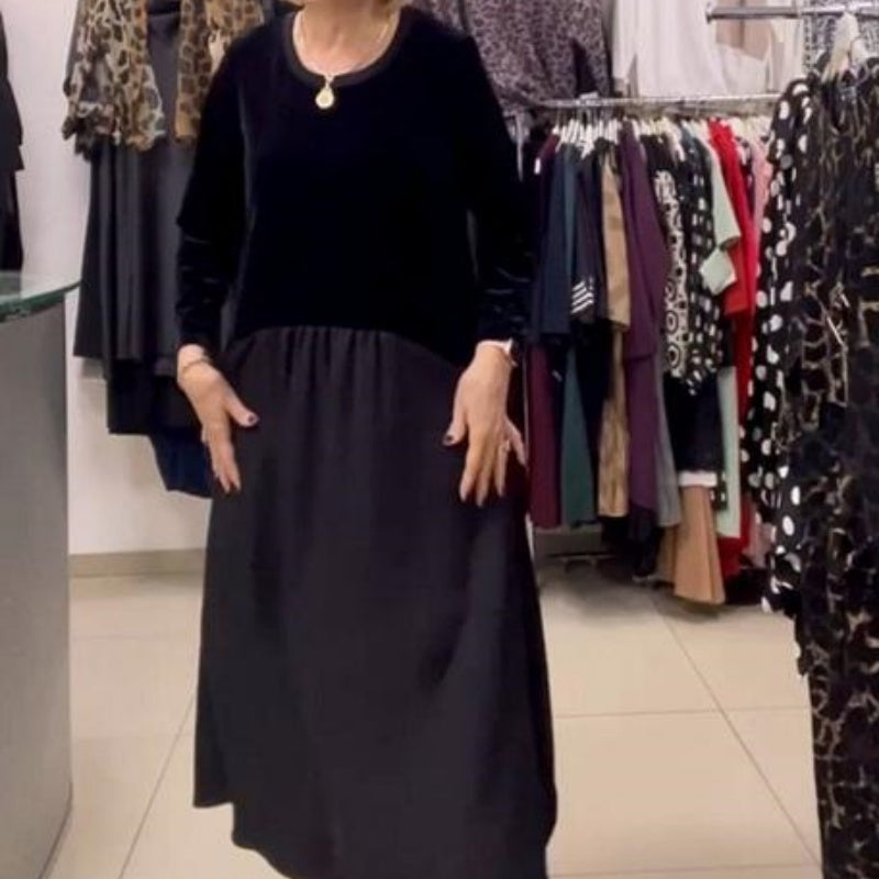 Women's Casual Fashion Patchwork Dress