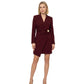 Women’s Elegant V-Neck Wrap Blazer Mini Dress