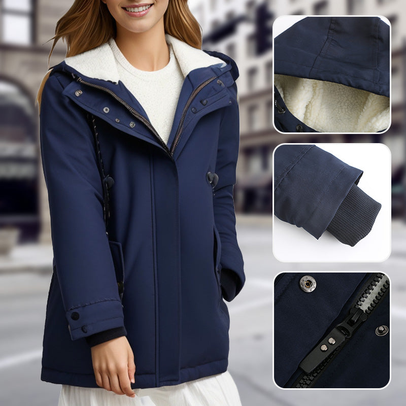 Parka à Capuche Confortable pour Femmes