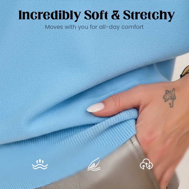 Effortless Chic Soft Top with Dolman Sleeve