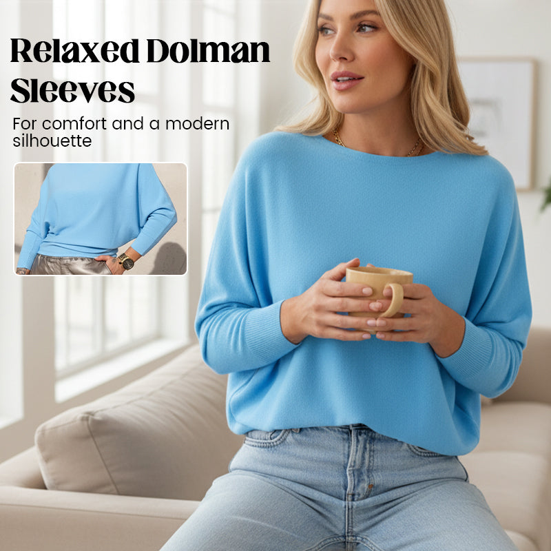 Effortless Chic Soft Top with Dolman Sleeve