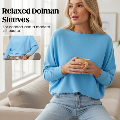 Effortless Chic Soft Top with Dolman Sleeve