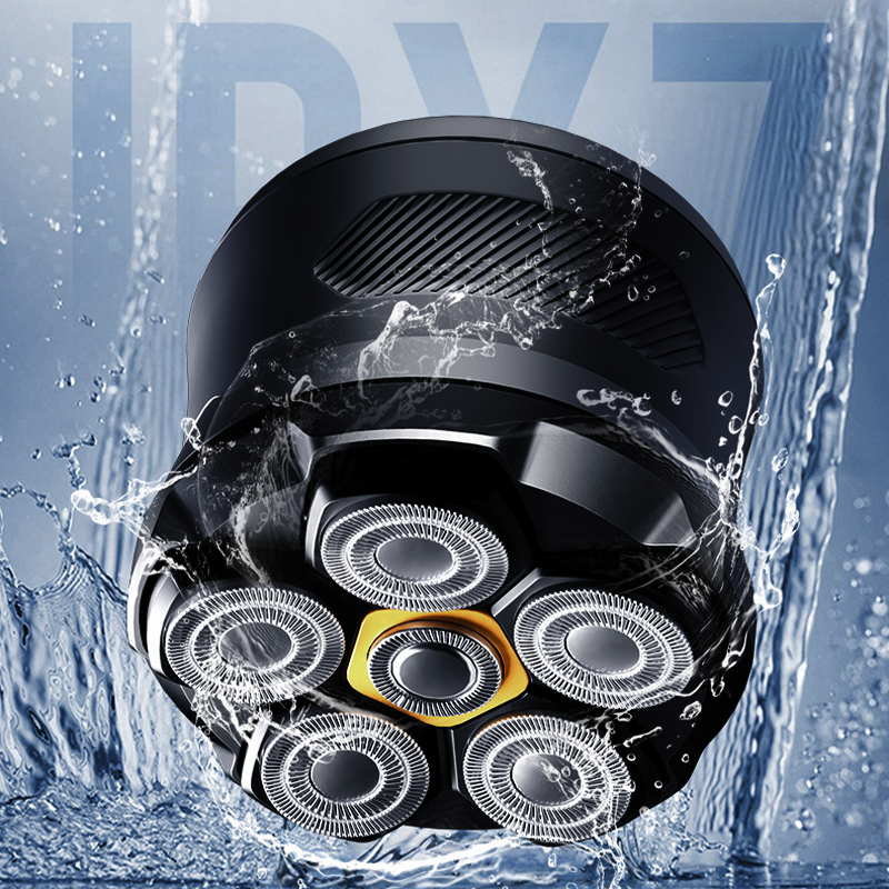 6D Waterproof Head Shaver Kit for Bald Men