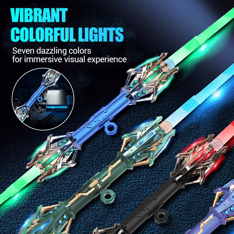 Retractable Luminous Sword Toy With Sounds Effects