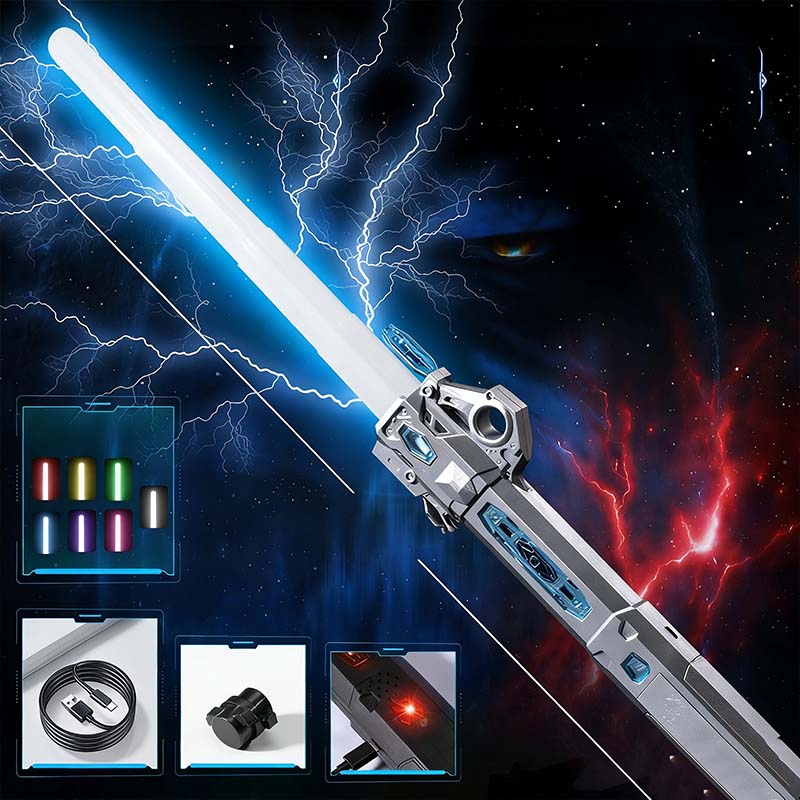 Retractable Luminous Sword Toy With Sounds Effects