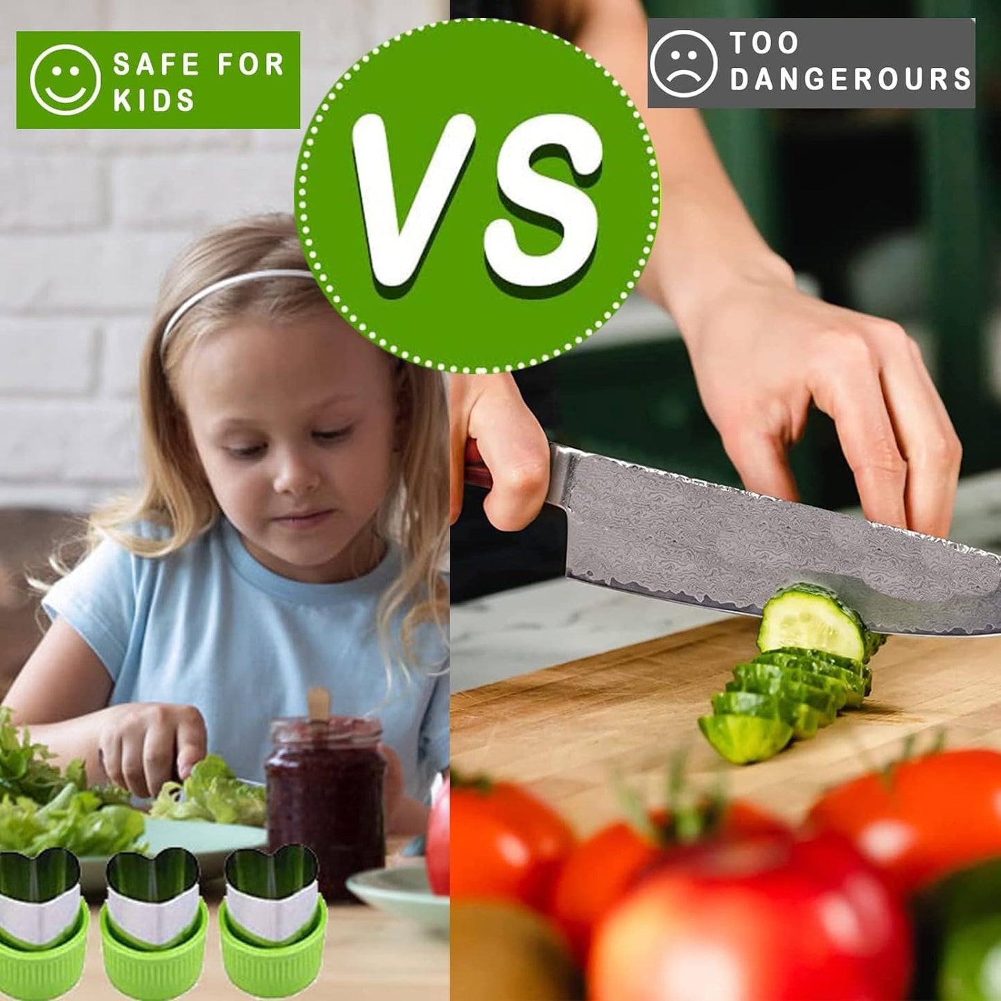 🎁Christmas Hot Sale🎁SafeSlice Kiddo safe kitchen set