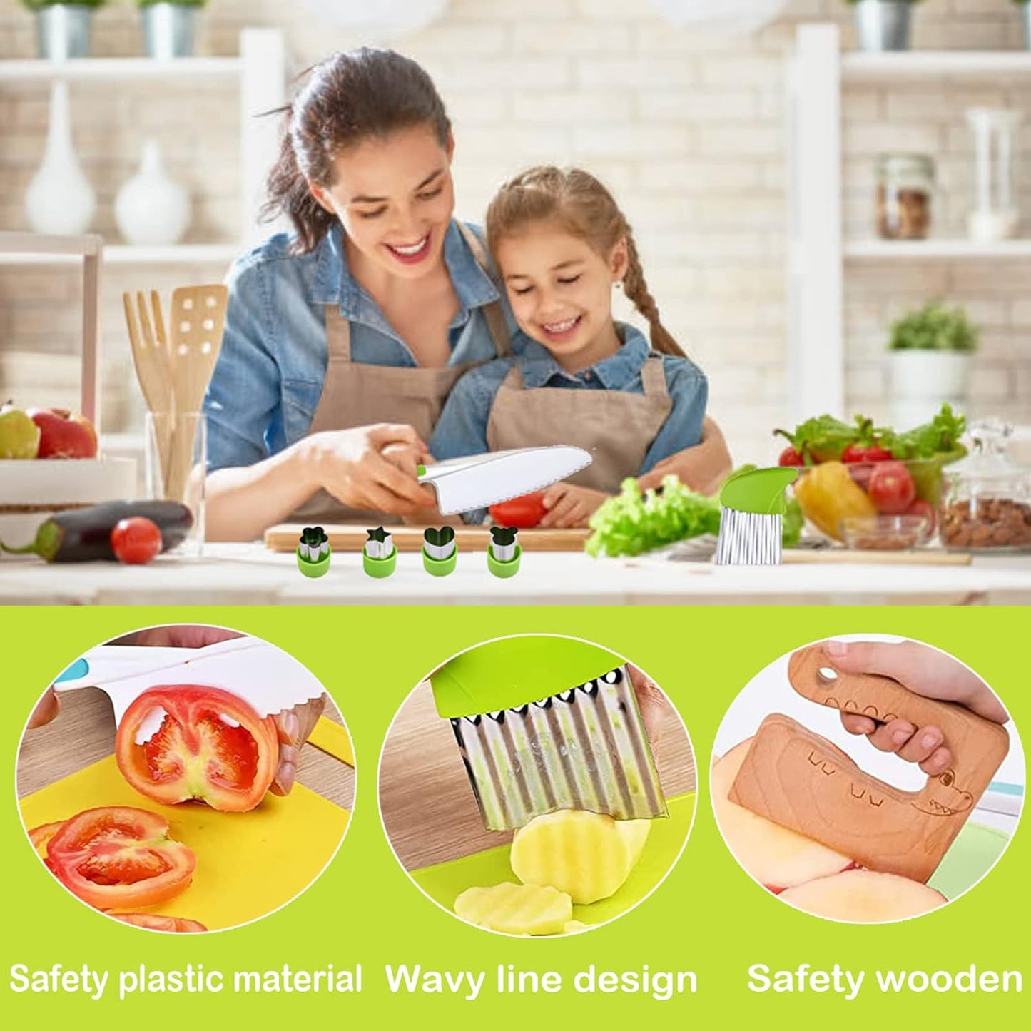 🎁Christmas Hot Sale🎁SafeSlice Kiddo safe kitchen set