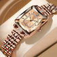 Women's Square Rhinestone Quartz Watch