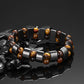 Men’s Elastic Tiger Eye Bead Bracelet