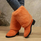 Women’s Fashion Mid-Calf Boots with Plush Cuff