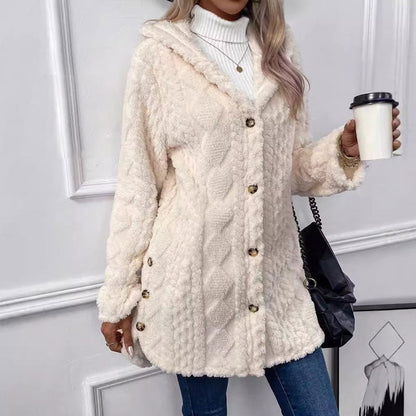 ⏳Limited-time offer: 49% off⏰Diamond-patterned women's warm hooded outerwear🎁