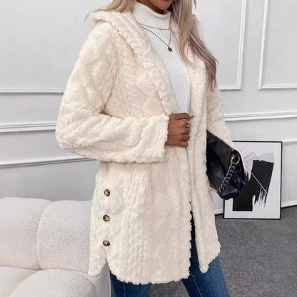 ⏳Limited-time offer: 49% off⏰Diamond-patterned women's warm hooded outerwear🎁