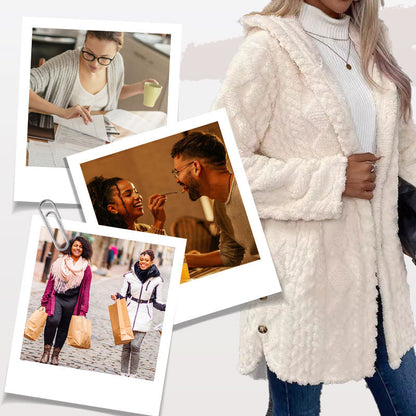 ⏳Limited-time offer: 49% off⏰Diamond-patterned women's warm hooded outerwear🎁