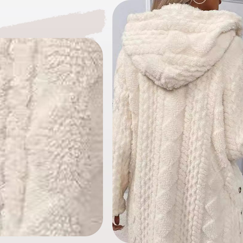 ⏳Limited-time offer: 49% off⏰Diamond-patterned women's warm hooded outerwear🎁