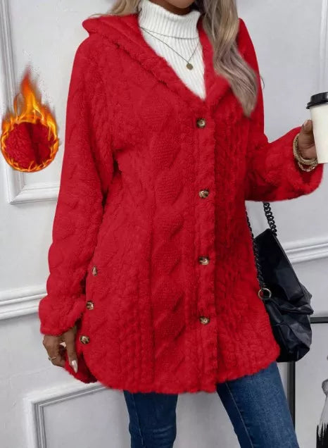 ⏳Limited-time offer: 49% off⏰Diamond-patterned women's warm hooded outerwear🎁