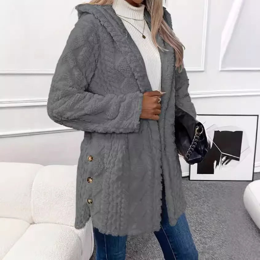 ⏳Limited-time offer: 49% off⏰Diamond-patterned women's warm hooded outerwear🎁