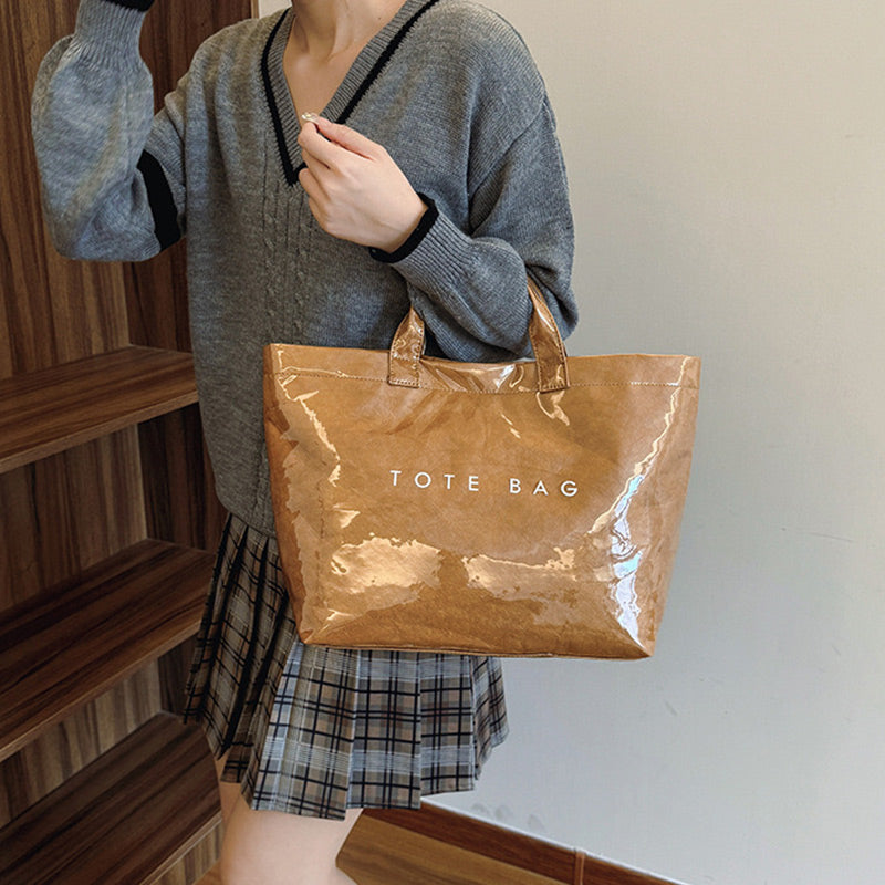 👜Women's Retro Letters Print Tote Bag