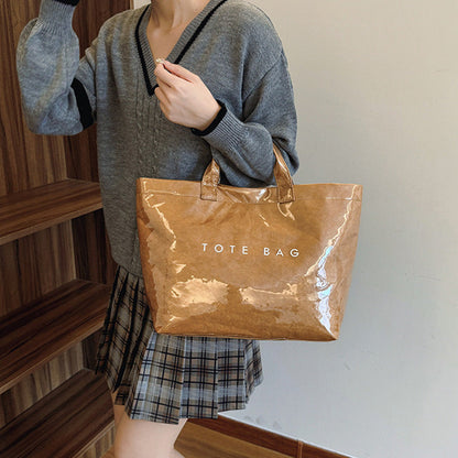 👜Women's Retro Letters Print Tote Bag