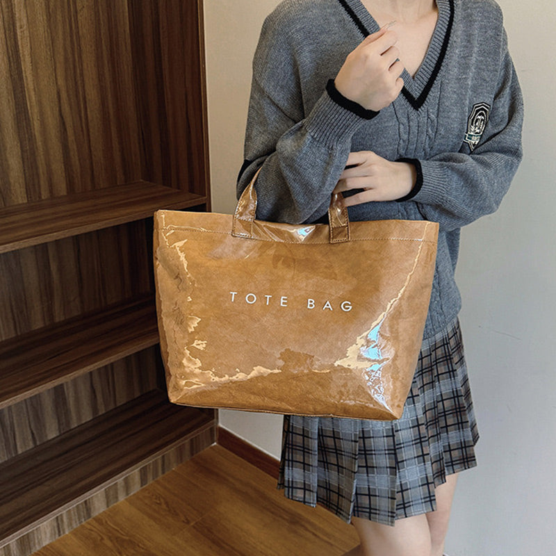 👜Women's Retro Letters Print Tote Bag