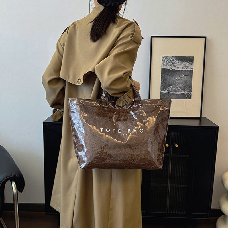 👜Women's Retro Letters Print Tote Bag