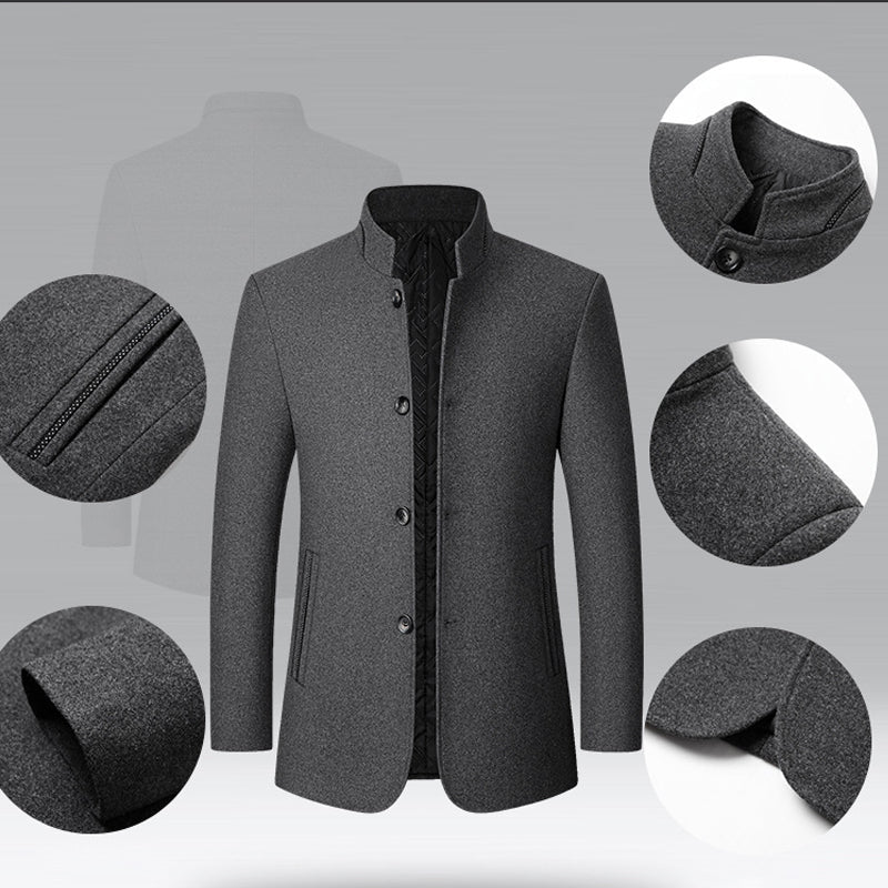⏳Limited-time 50% off⏰Men's Classic Stand Collar Jacket👔🧥