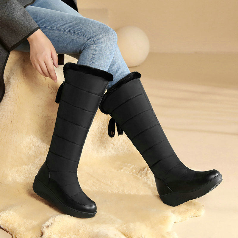❄️✨Winter Waterproof Warm Cotton-Lined Snow Knee Boots