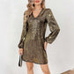 Women's Long Sleeve V-Neck Sequin Party Dress