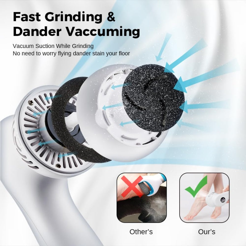 Washable Electric Foot Callus Remover with Vacuum